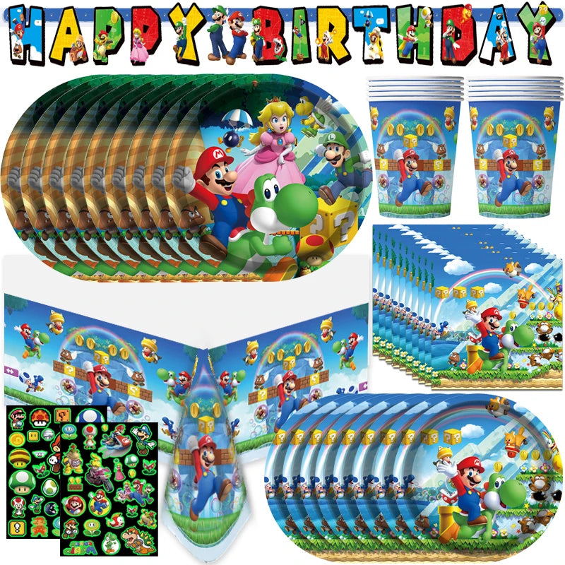 Super Mario Bros Birthday Party Decoration Set - Cyprus