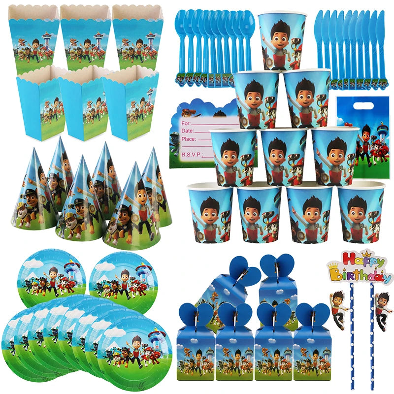 Paw Patrol Birthday Party Decoration Tableware Set - Cyprus