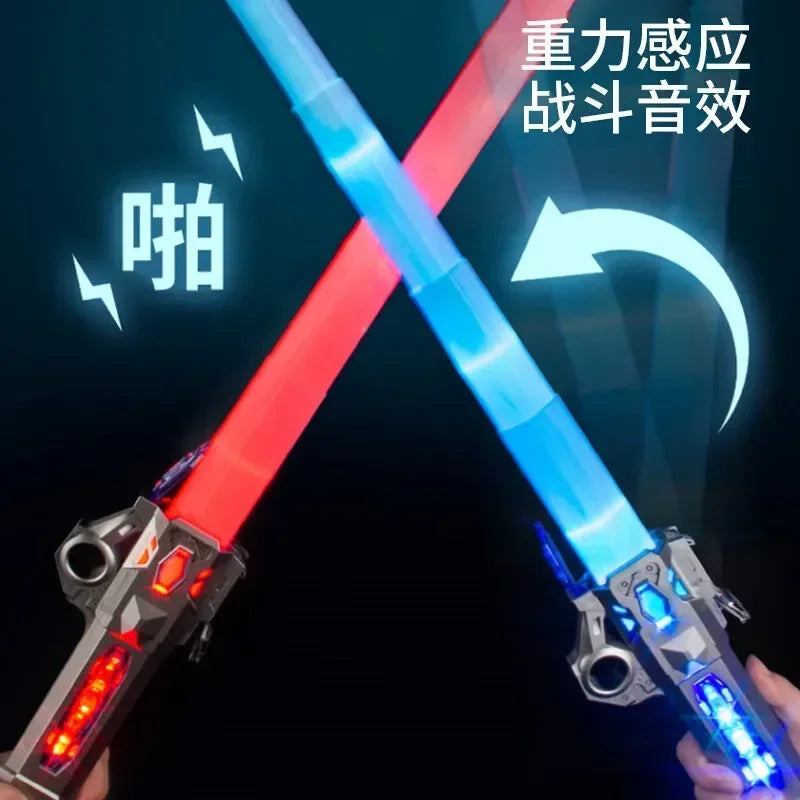 Telescopic Luminous Lightsaber for Kids - Rechargeable Glow Stick