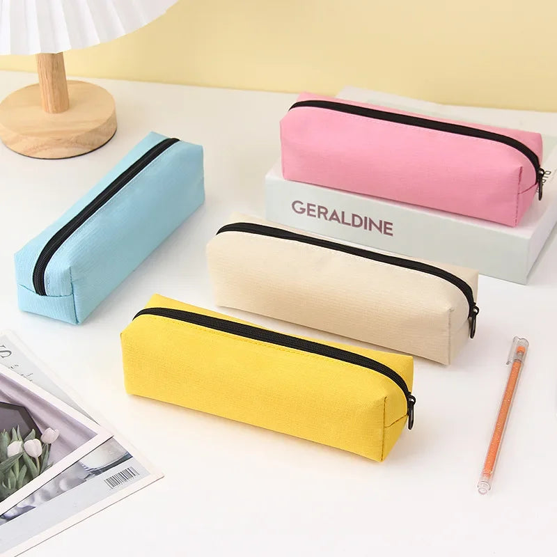 Kawaii Large Capacity Pencil Case - Durable Fabric School Supplies - Cyprus