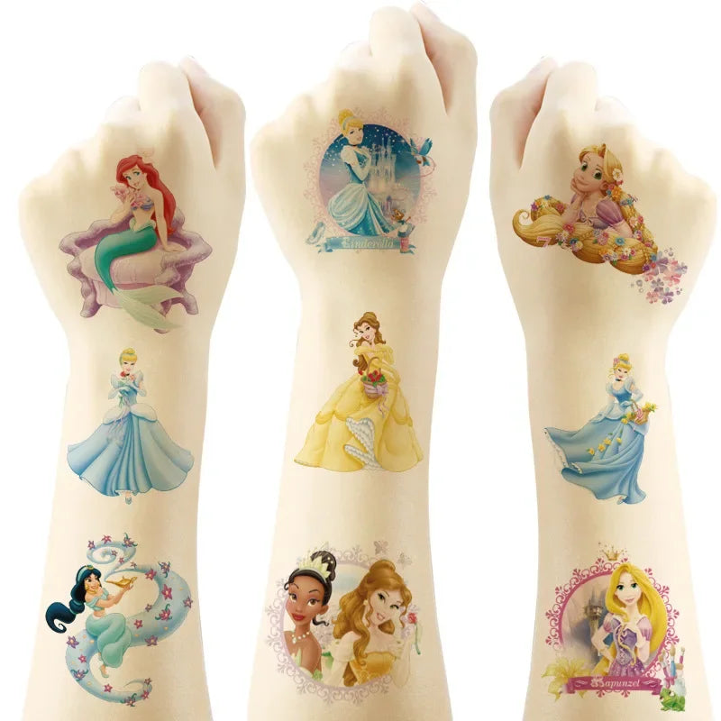 Prinzessin Cinderella Jasmine Tattoo Sticker | Geburtstagsfeierdekorationen - Zypern