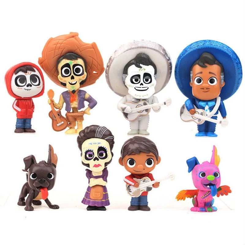 8pcs ταινία pixars coco χαριτωμένο χαρακτήρα Σχήματα παιχνίδια - Κύπρος