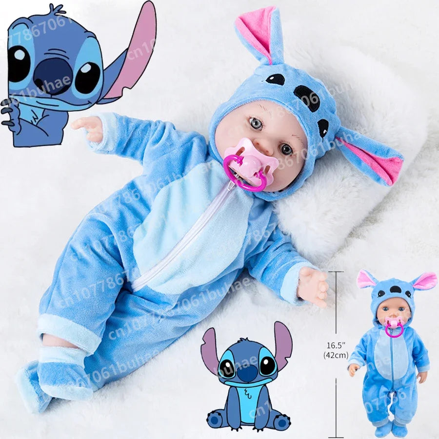 Stitch Κούκλα Kawaii 18 ιντσών με πιτζάμες ενός τεμαχίου-Κύπρος