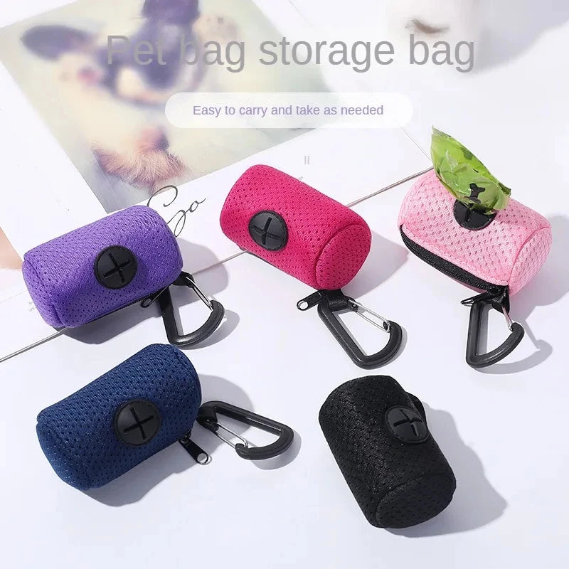 Portable Dog Poop Bag Dispenser with Hook for Easy Waste Management