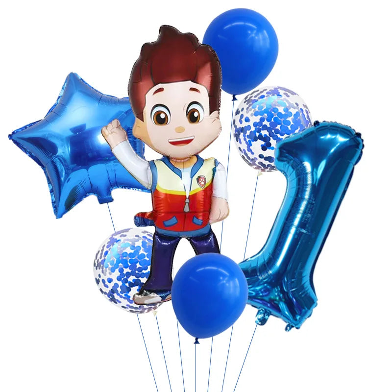 🔵 Paw Patrol Party Balloon Decoration Set - Cyprus
