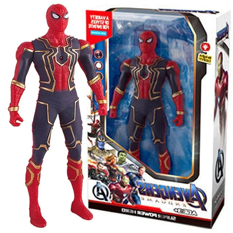 🔵 17 см аниме фигура Marvel Spiderman Toy Детские игрушки для детей Рождественский подарок ПВХ фигурки Хулк Мстители Мальчики Хобби