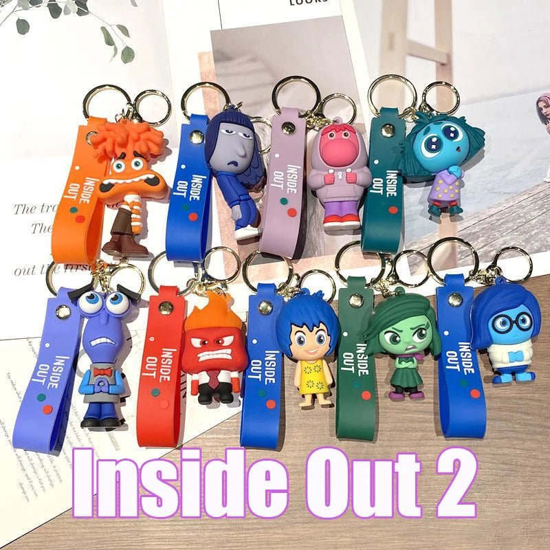 Inside Out 2 Keychain Kawaii Anime Characters Bag Pendant - Cyprus