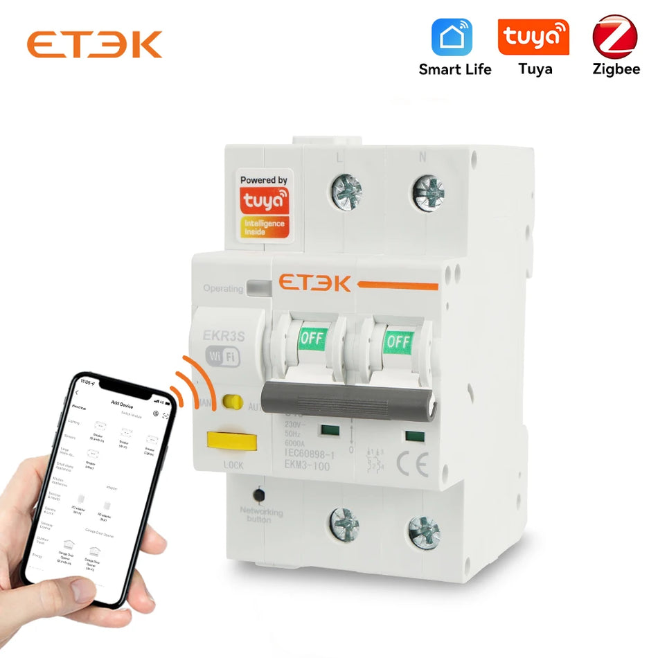 Disjoncteur de circuit miniature et Smart Etek avec mesure - EKR3S