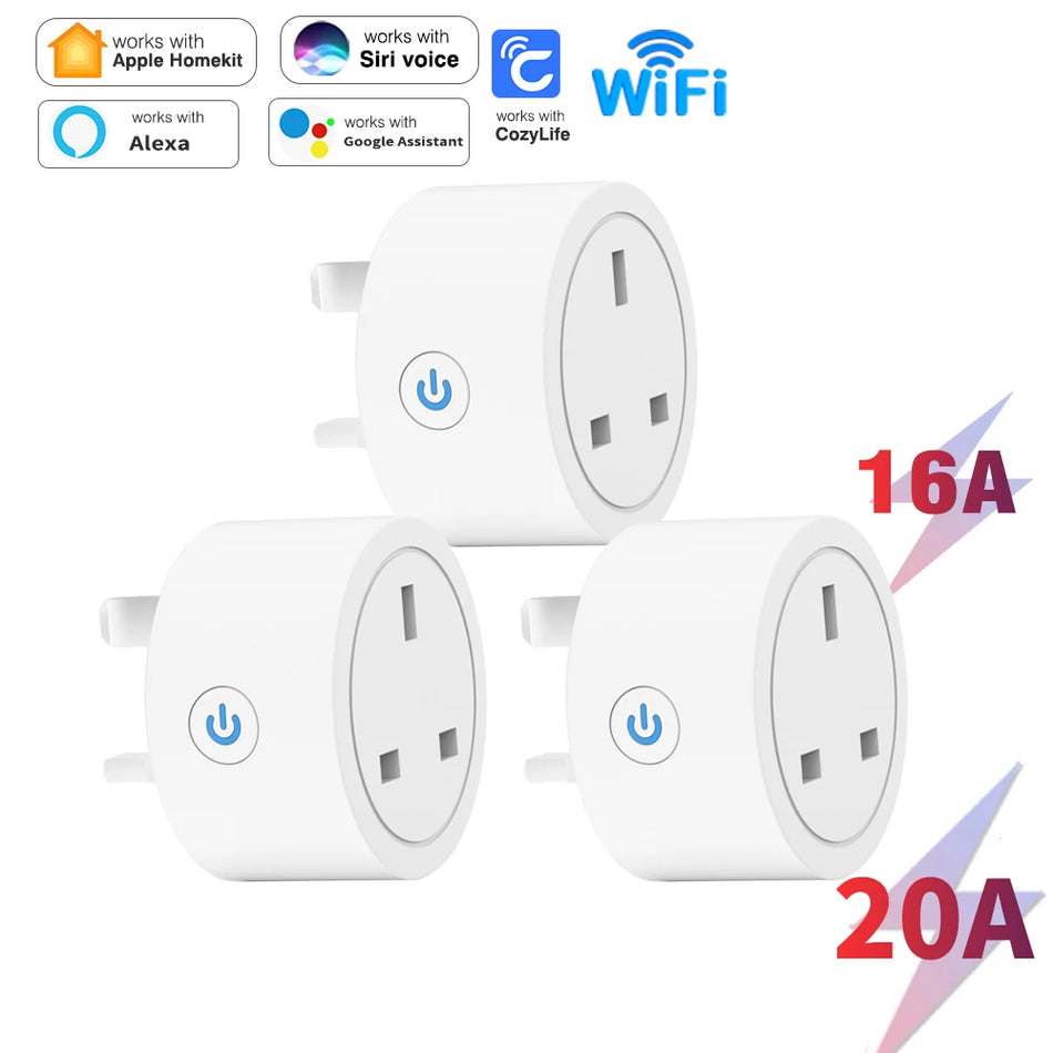 LVGESS Smart HomeKit WiFi Plug UK Socket: Voice Control, Timer, Energy Monitoring 🏡