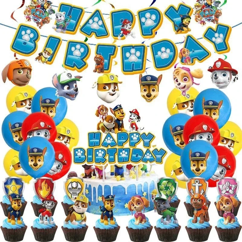 PAW Patrol Foil Balloon and Party Supplies for Boys' Birthday Celebrations