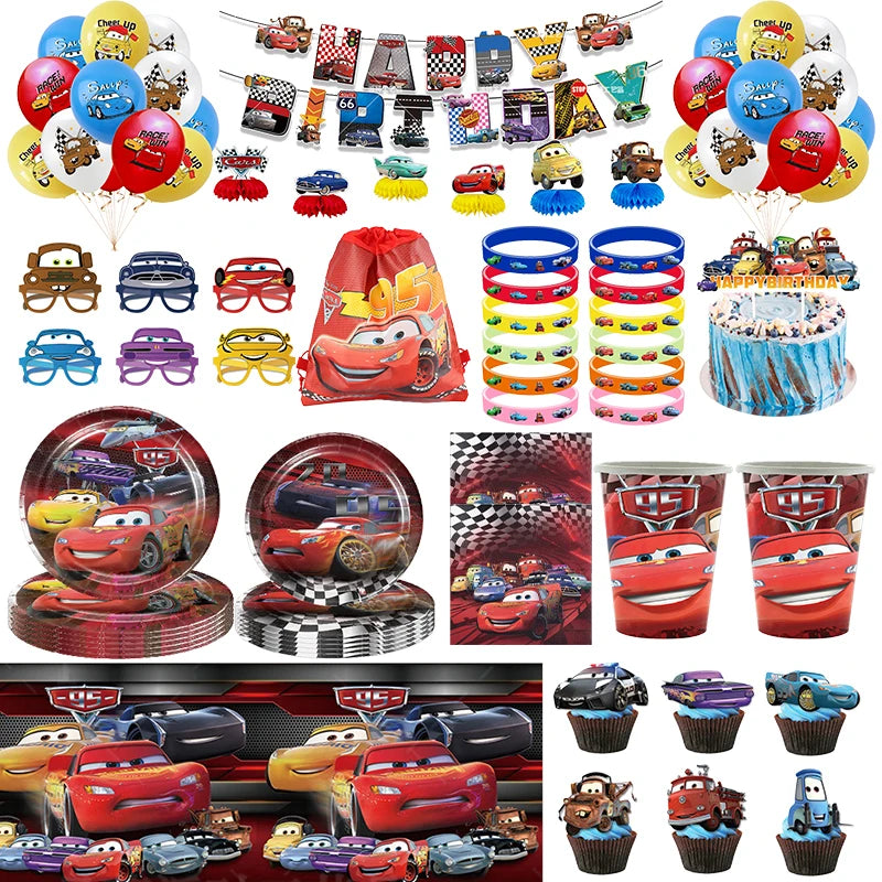 Pixar Cars Kids Birthday Decorations Tableware Balloons Gifts - Cyprus