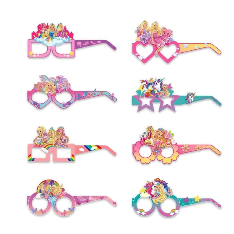 MINISO Barbie Theme Funny Photography Props Glasses Decoration - Cyprus