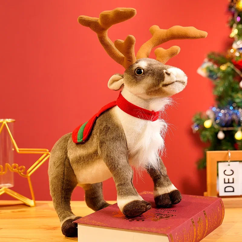 Real-life Reindeer Plush Toy - Soft Christmas Elk Doll - Cyprus