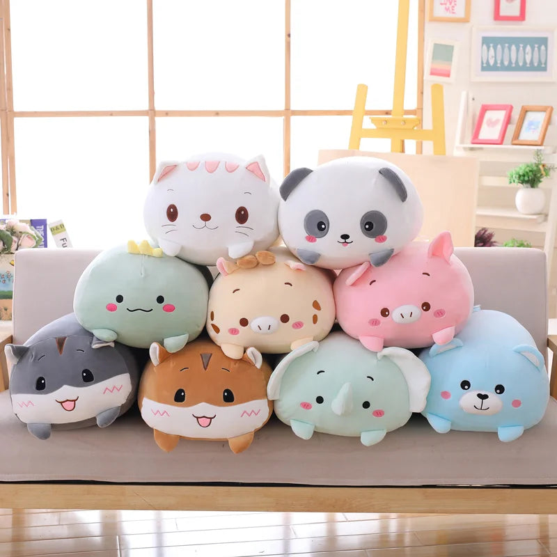 Oreillers d'animaux en peluche kawaii - 9 styles de jouets en peluche doux