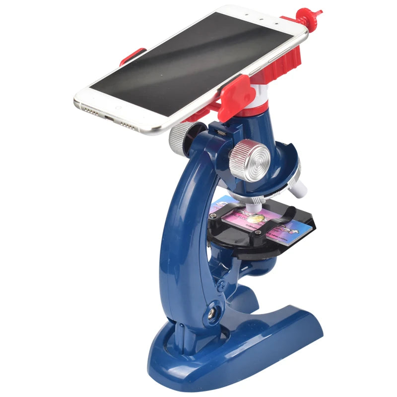 Набор для микроскопа светодиод 100x 400x 1200x лабораторный микроскоп Home School Science Education Toy Gift Biological Microscope для детей