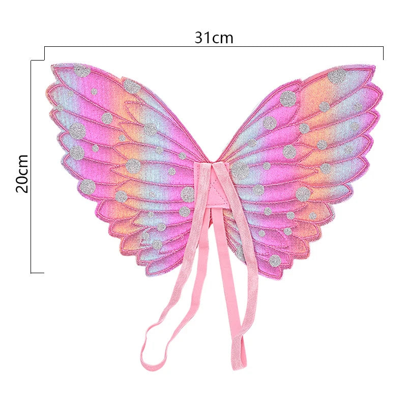 🔵 Rainbow Butterfly Elf Wings Baby Shower Party Decoration - Cyprus