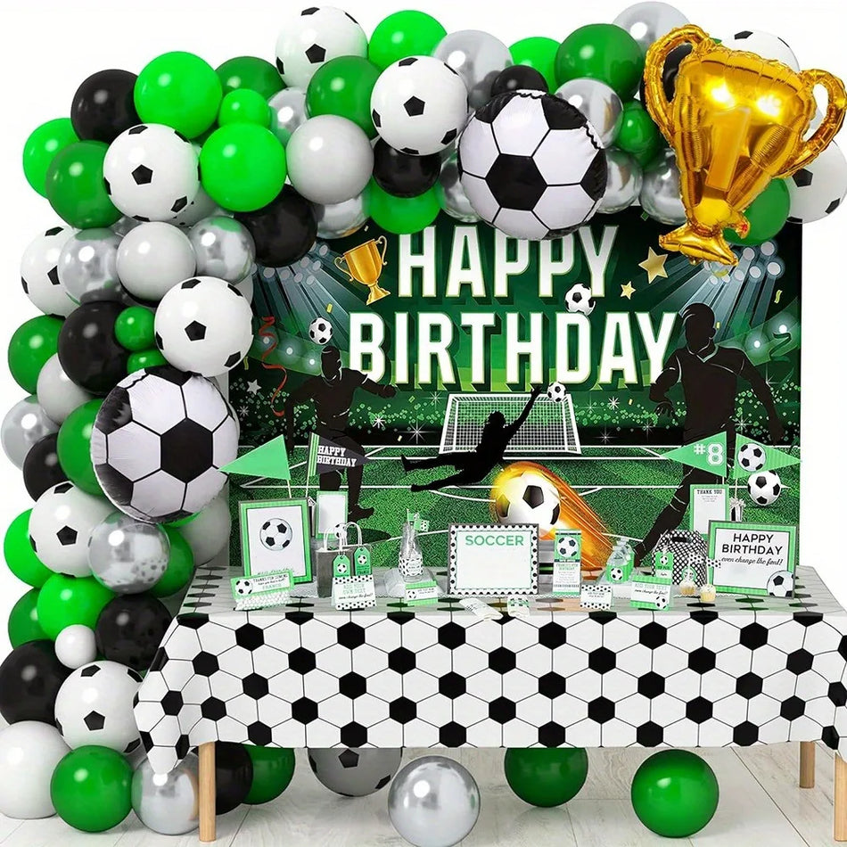 Football Themed Balloon Arch Set with 123pcs  - Cyprus