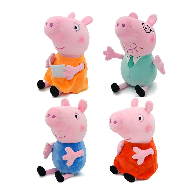 Hasbro 30CM Peppa Pig Plush Stuffed Doll - Genuine Pig Mom And Dad Model - Kids Birthday Gift 🎁 - Cyprus