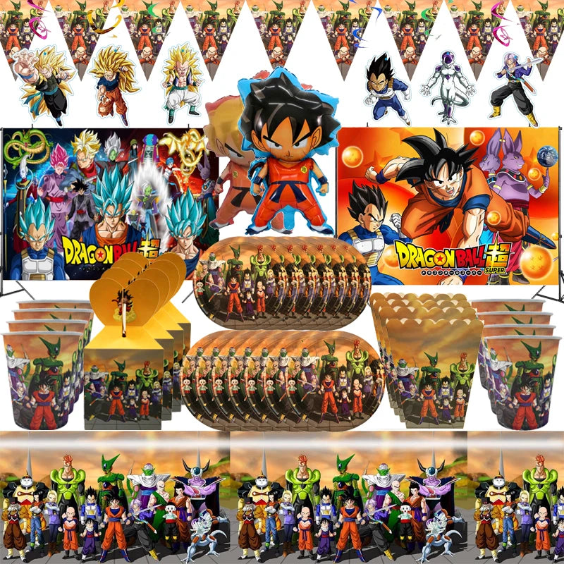 Dragon Ball Party Malzemeleri - Son Goku Doğum Günü Süslemeleri - Kıbrıs