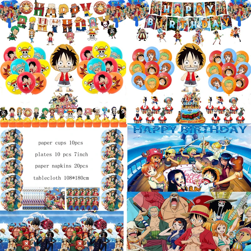 One Piece Pirate Skull Balloon Banner για πάρτι γενεθλίων - Κύπρο