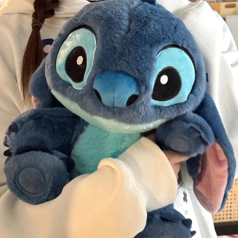 Каваи Disney Stitch Плюшевая кукла - мягкая синяя и фиолетовая фаршированная игрушка