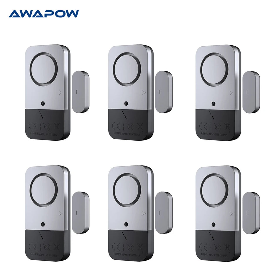 Awapow 120dB Wireless Door Window Sensors Alarm