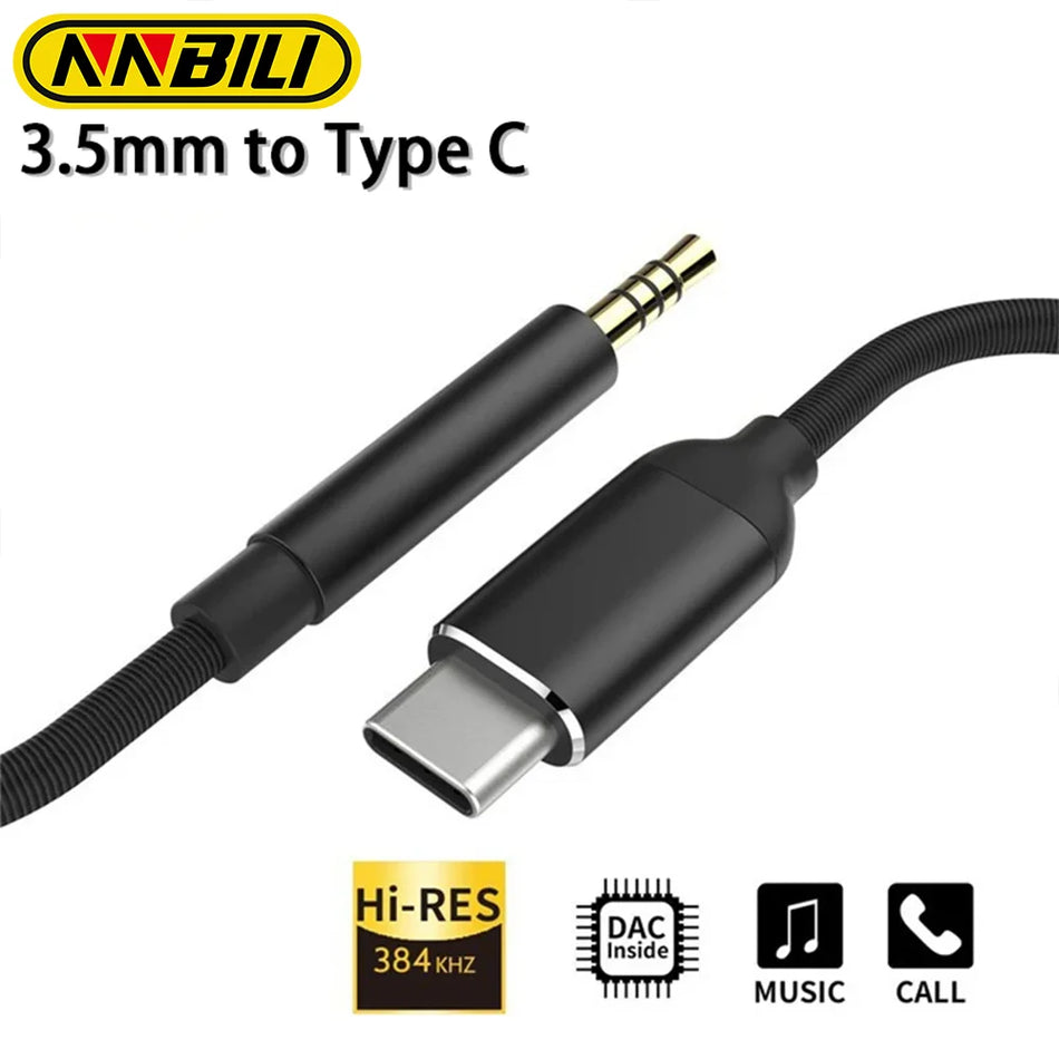 USB Tip C ila 3.5mm AUX Ses Adaptörü - Kıbrıs