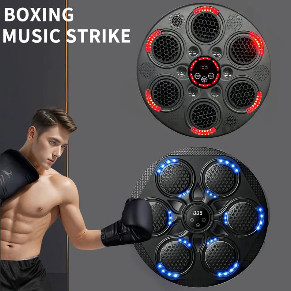 Smart Music Boxing Trainer - Target mural d'entraînement interactif pour la fitness à domicile