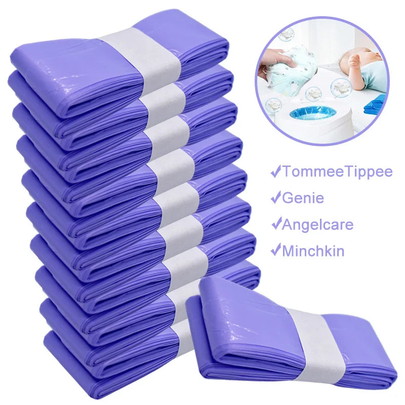 Purple Diaper Pail Refills Bags for Sangenic, Angelcare, Genie & Munchkin - Cyprus