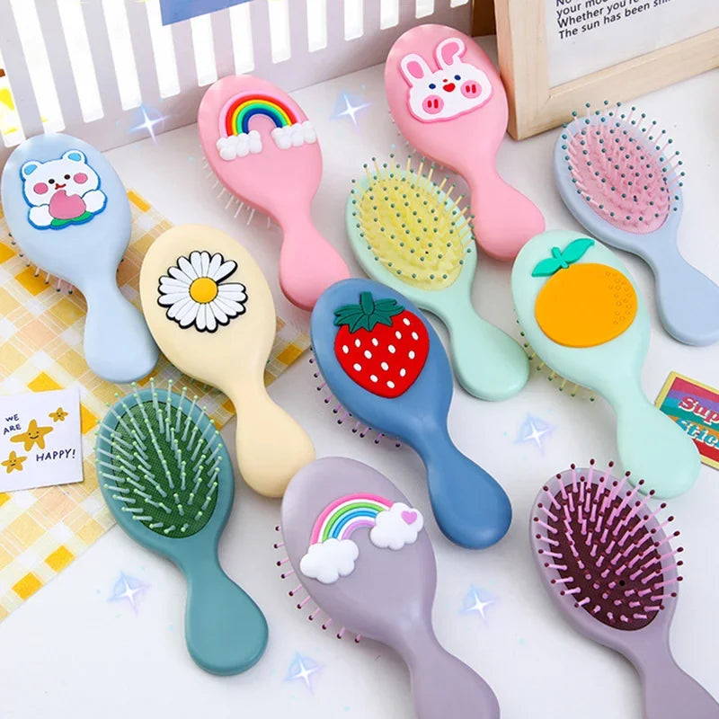 Cute Cartoon Mini Portable Massage Hairbrush - Cyprus