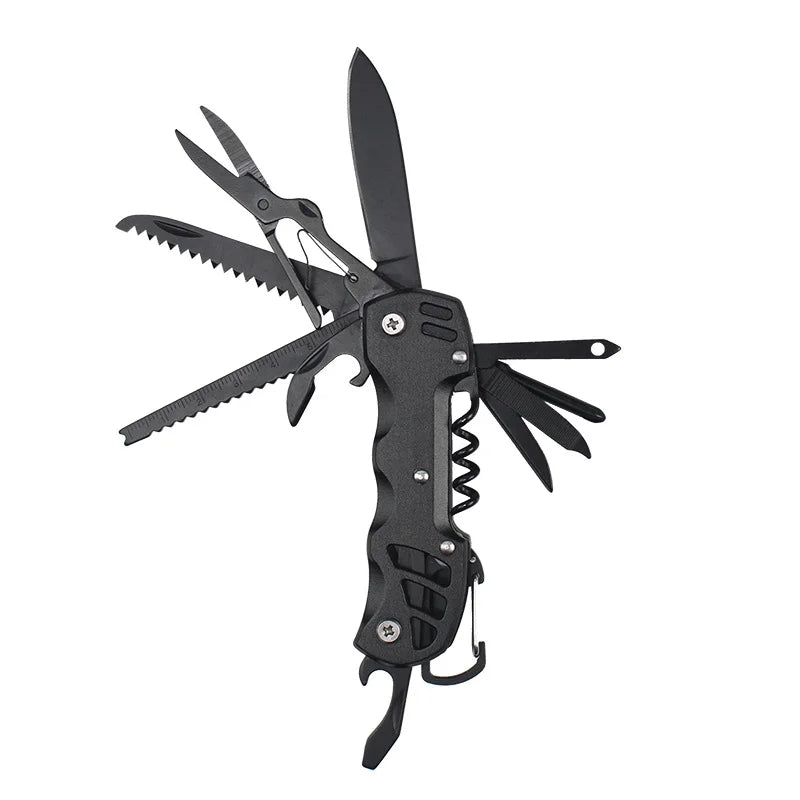 New EDC Combination Outdoor Tool 12 Knife Swiss Knife Outdoor Knife Stainless Steel Multifunctional Folding Pliers