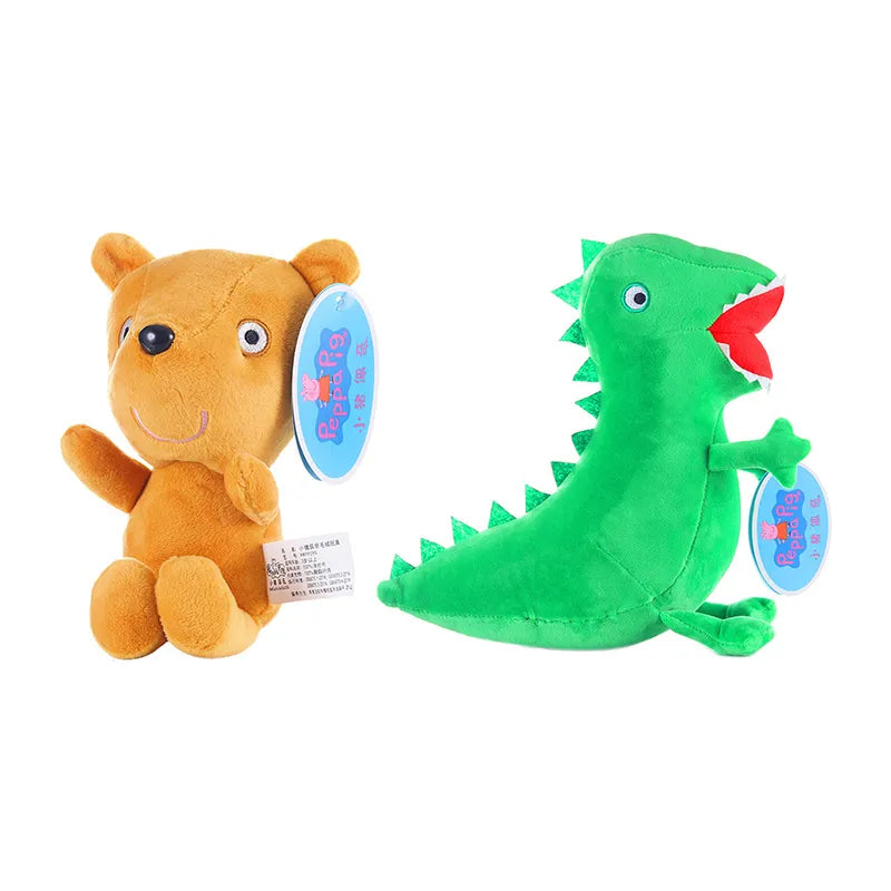 🔵 Peppa Pig Plush Dinosaur Teddy Bear 19CM Kids Toy - Cyprus