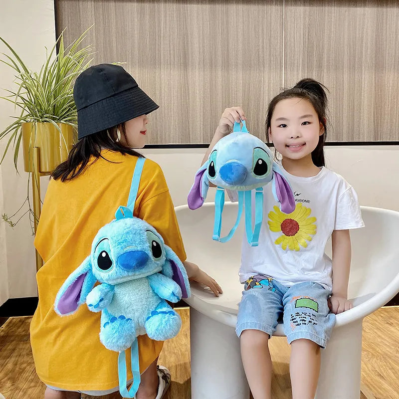 Cute Blue Stitch Plush Backpack for Girls & Boys - Soft and Cuddly - Ideal Christmas Gift - Cyprus