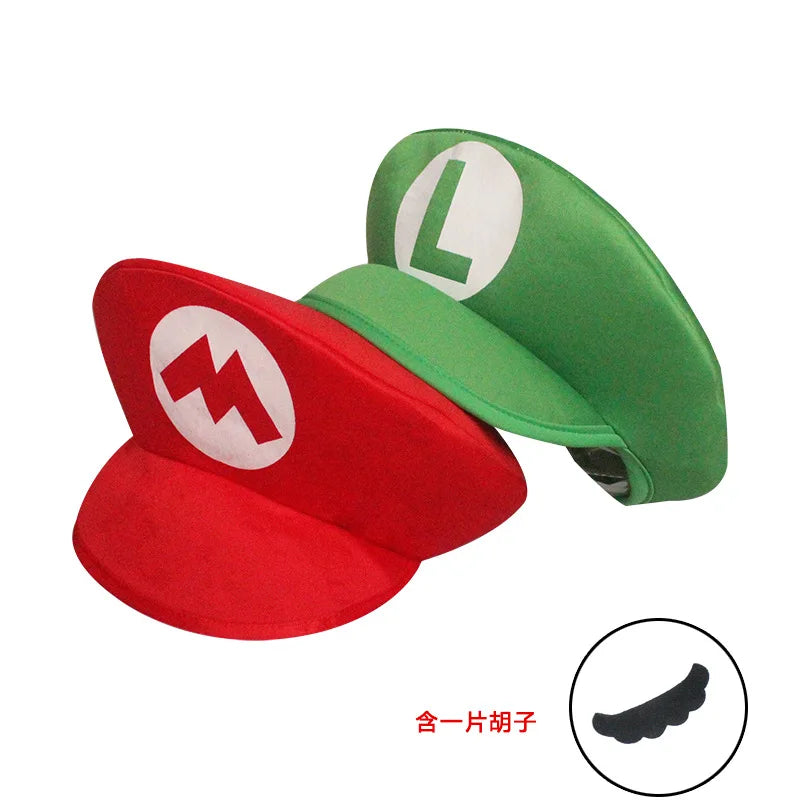 🔵 Super Mario Bros Hat Beard Set Cosplay Props - Кипр