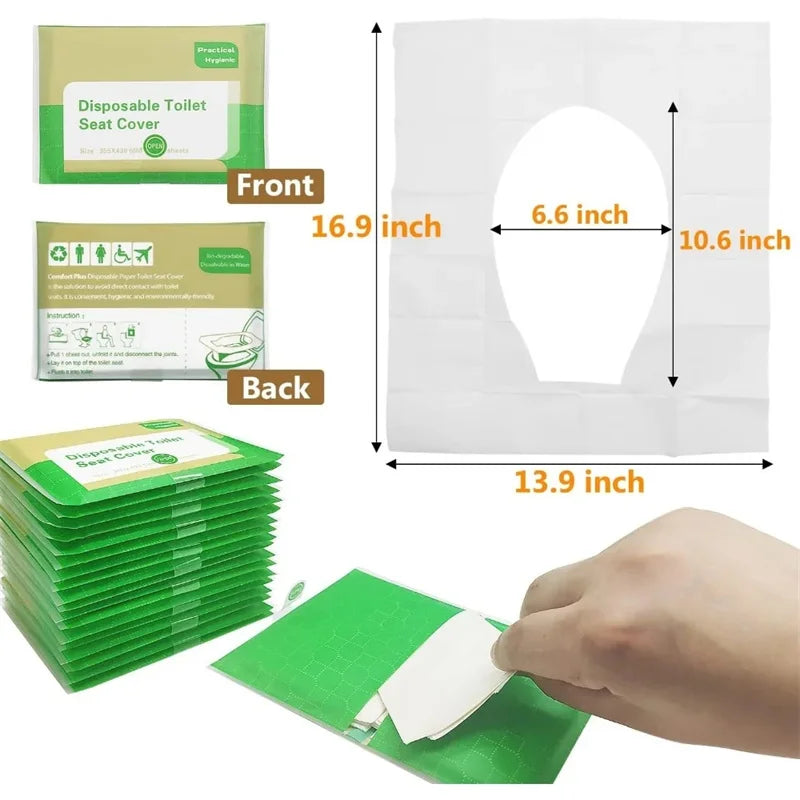 50pcs Non-Woven Disposable Toilet Seat Covers - Cyprus