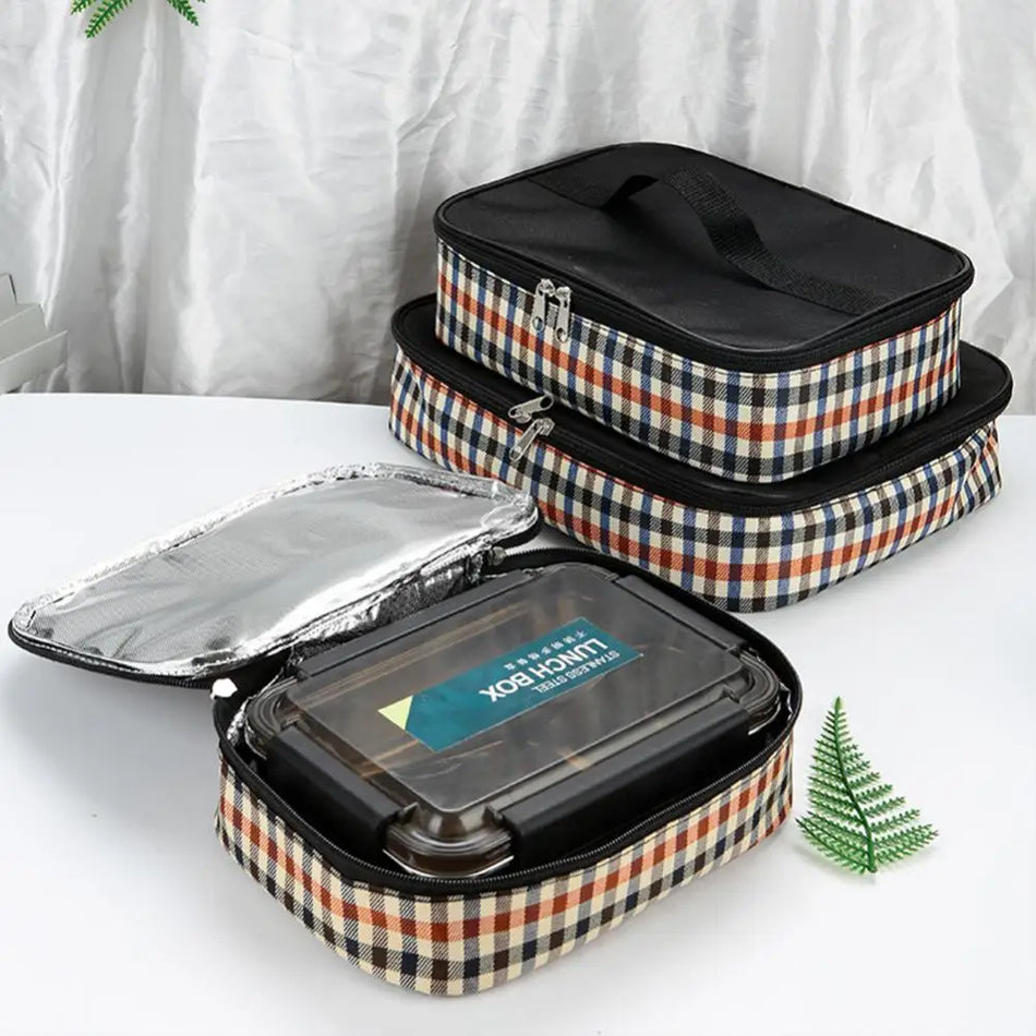 Portable Insulation Bento Box Bag with Thickened Aluminum Film - Keep Your Meal Fresh!