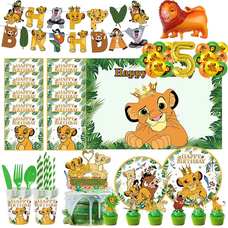 Lion King Simba Birthday Party Decoration Kit - Cyprus