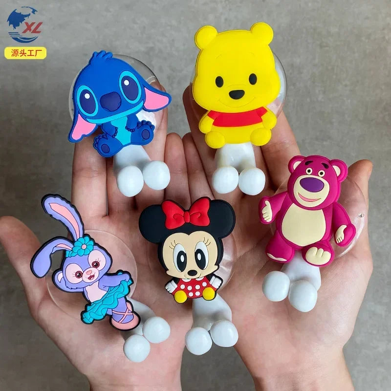 Stitch Kids Diş Fırçası Tutucu ve Duvara Bağlı Raf - Anime Mickey Mouse Minnie Mouse Hediyesi - Kıbrıs