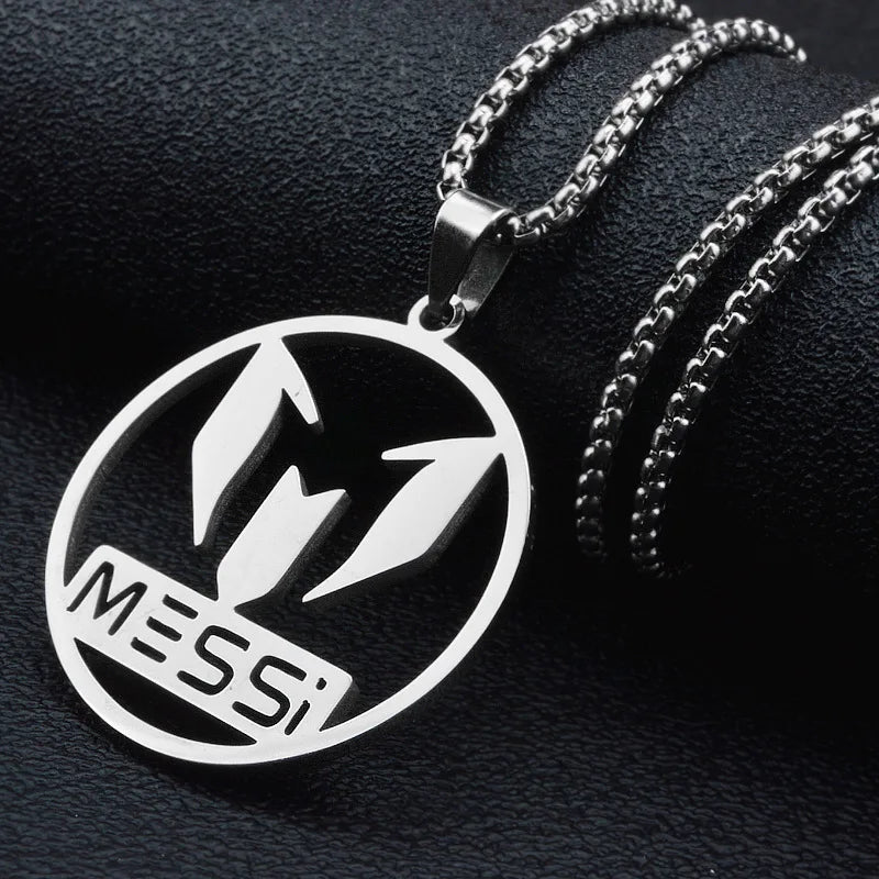 HNSP Lionel Messi Stainless Steel Pendant Necklace for Men - Cyprus