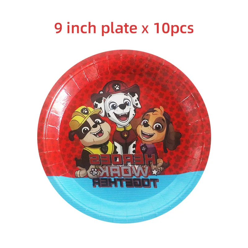 PAW Patrol Birthday Party Decoration Tableware Set - Zypern