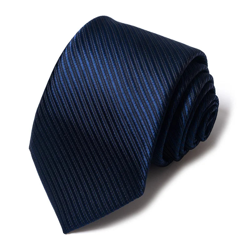 Fashion Blue Stripe Print Necktie for Men - Cyprus