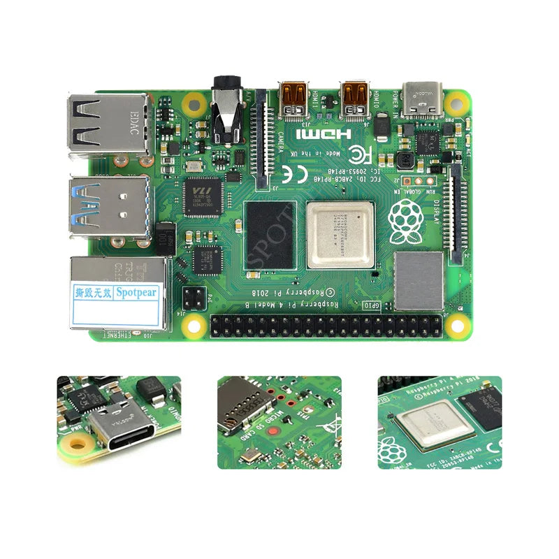 Raspberry Pi 4 Modell B PI 4B 2 GB/4 GB/8 GB RAM