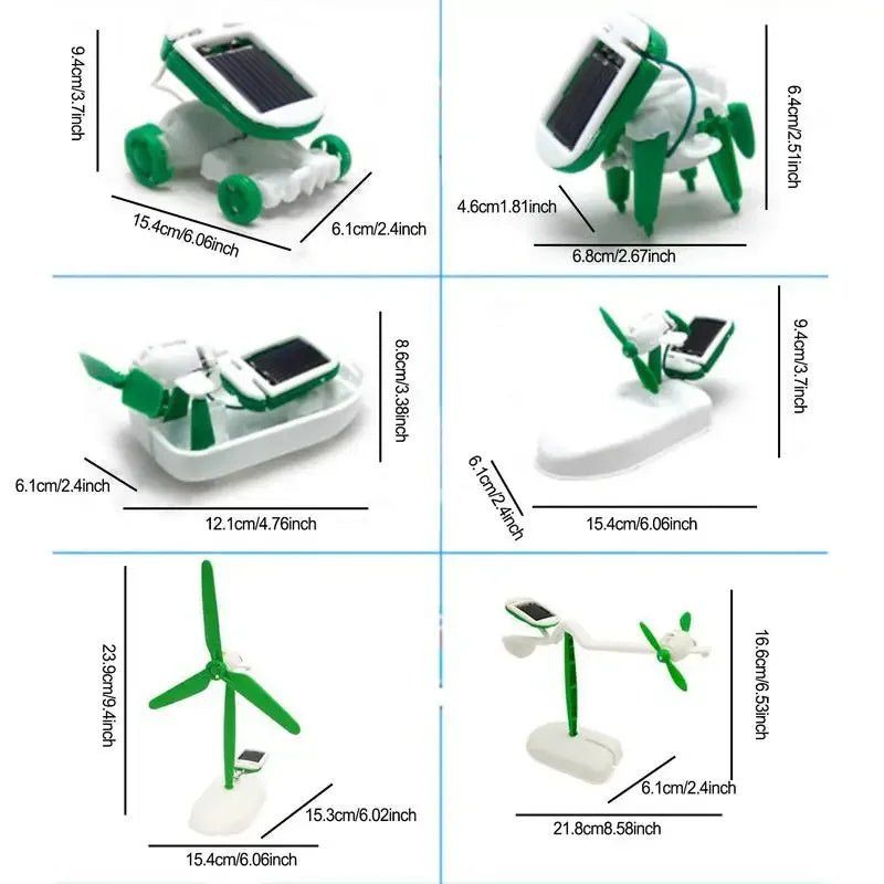 6-in-1 Solar Power DIY-Stammspielzeugkit für Kinder-Zypern