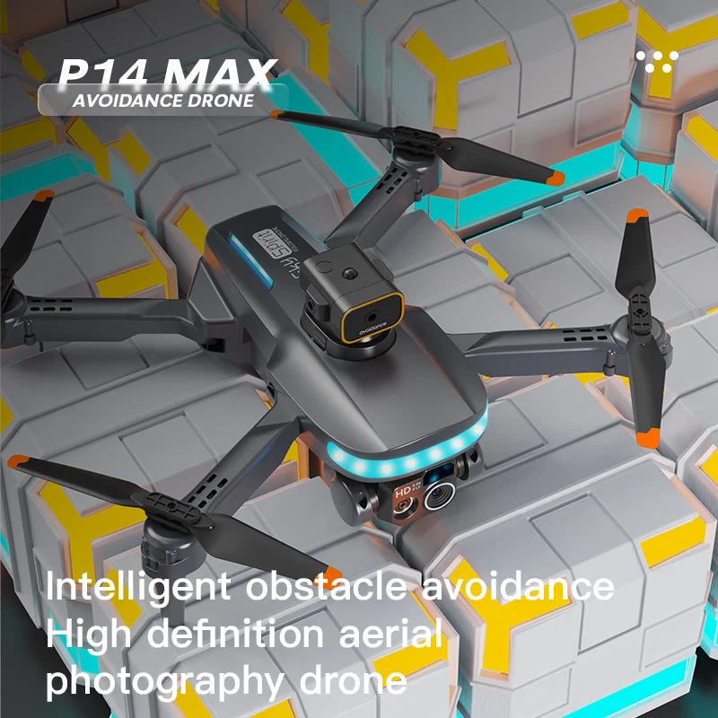 Lenovo Yeni P14 Drone Profesyonel 8K HD Kamera Engellerden Kaçınma Hava Fotoğrafçılığı Optik Akış Katlanabilir Quadcopter Hediyeler Oyuncaklar