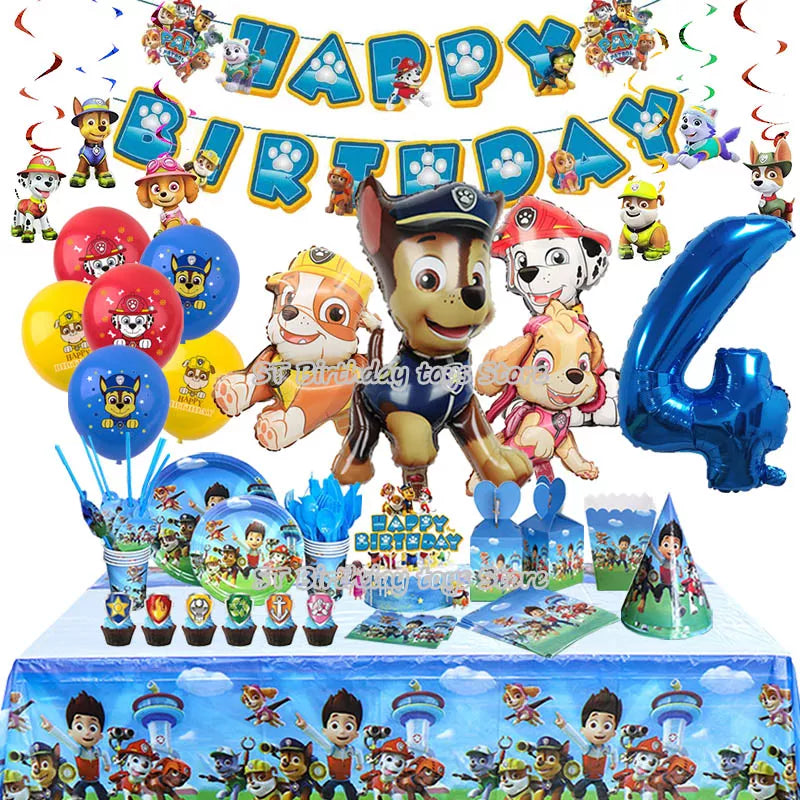🔵 PAW Patrol Birthday Party Decoration Kit - Cyprus