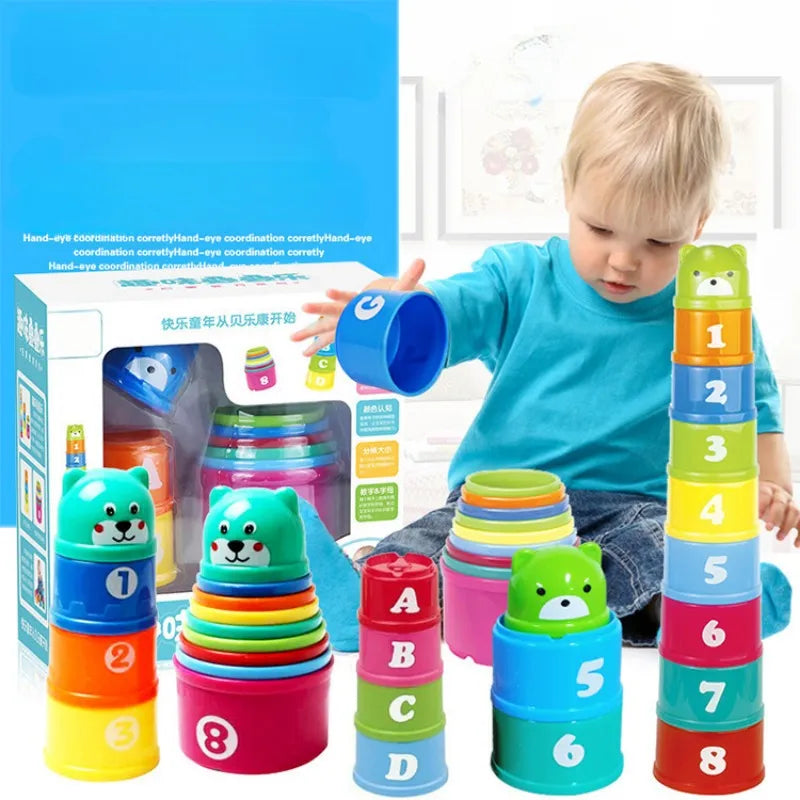 Kid Brain Response Battle Fold Cup Handgeschwindigkeitswettbewerb Fold Cup Child Stack Game Frühaufnahme Puzzle Zug Brettspiel Spielzeug Spielzeug