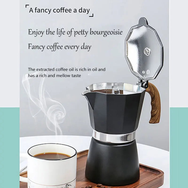 Aluminium Moka Pot Espresso Maker - Cyprus