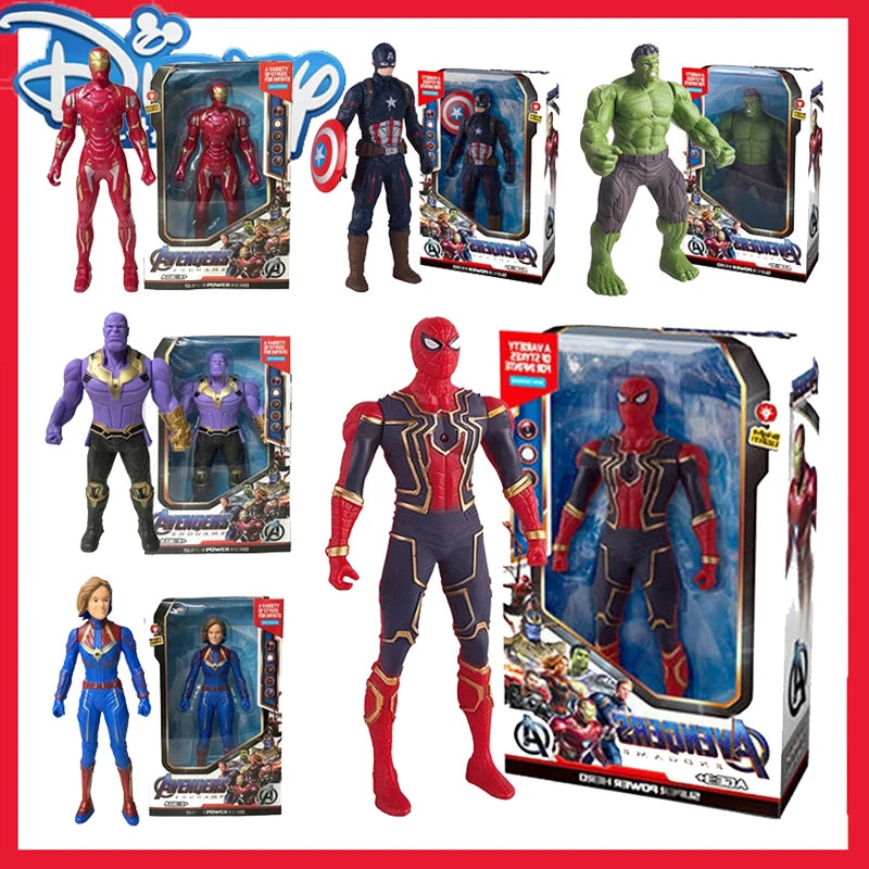 🔵 17 Cm Anime Figure Marvel Spiderman Toy Children Toys for Kids Christmas Gift PVC Action Figures Hulk Avengers Boys Hobbies