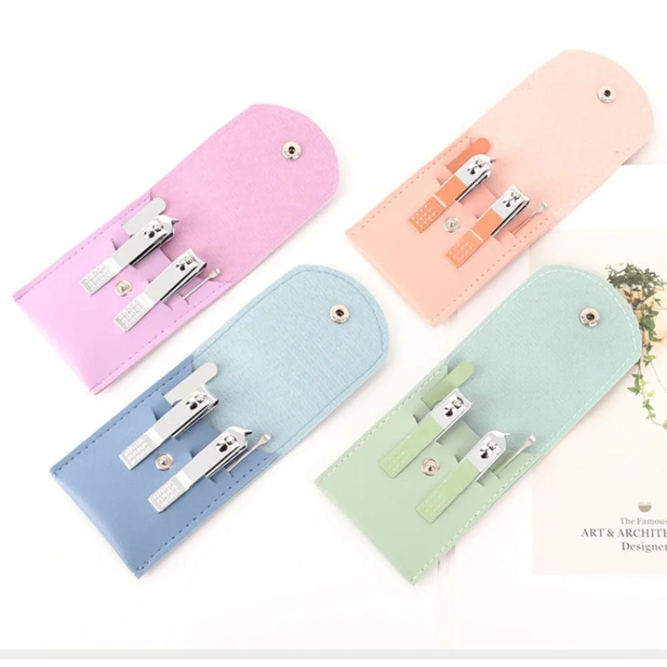 Stainless Steel Nail Clipper Set with Candy Color Tools