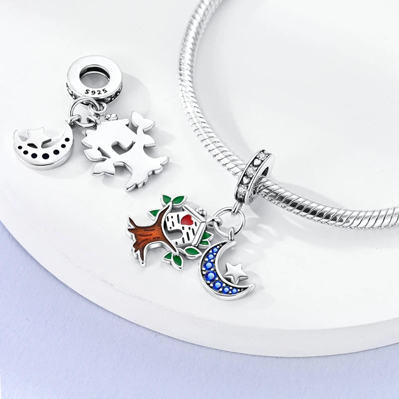 Elegant Christmas 925 Silver Charms for Pandora Bracelets - Cyprus